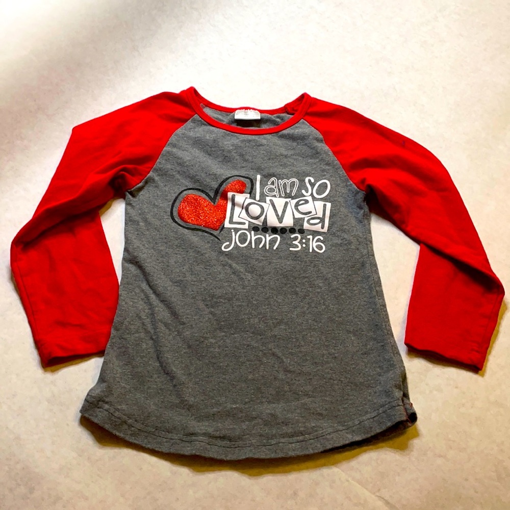 John 3:16 I am so loved shirt size 5T